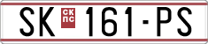 License plate of North Macedonia, Regular plates (1993)