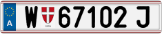 License plate of Austria, Regular plates