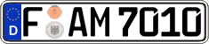 German license plate, Regular plates