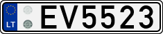 License plate of Lithuania, Electric vehicles