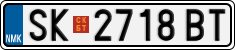 License plate of North Macedonia, Regular plates (2012)