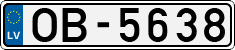 License plate of Latvia, Regular car plates