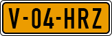 License plate of the Netherlands, Light Commercial Vehicles (1994 system)