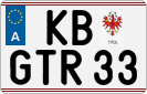 License plate of Austria, Vanity Plates