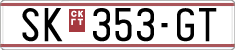 License plate of North Macedonia, Regular plates (1993)