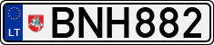 License plate of Lithuania, Cars