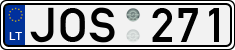 License plate of Lithuania, Cars