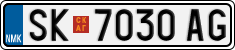 License plate of North Macedonia, Regular plates (2012)