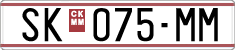 License plate of North Macedonia, Regular plates (1993)