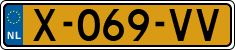 License plate of the Netherlands, Cars
