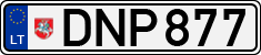 License plate of Lithuania, Cars