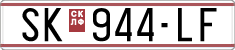 License plate of North Macedonia, Regular plates (1993)