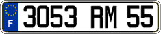 French license plate, FNI