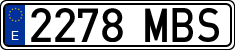 License plates of Spain, Ordinary (2000)