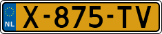 License plate of the Netherlands, Cars