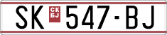 License plate of North Macedonia, Regular plates (1993)