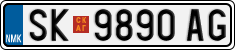 License plate of North Macedonia, Regular plates (2012)