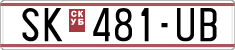 License plate of North Macedonia, Regular plates (1993)
