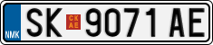 License plate of North Macedonia, Regular plates (2012)