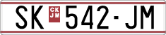 License plate of North Macedonia, Regular plates (1993)