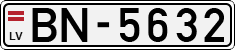 License plate of Latvia, Regular car plates