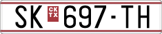License plate of North Macedonia, Regular plates (1993)