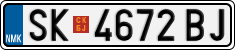 License plate of North Macedonia, Regular plates (2012)