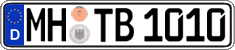 German license plate, Regular plates
