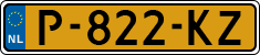 License plate of the Netherlands, Cars
