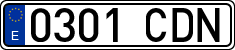 License plates of Spain, Ordinary (2000)