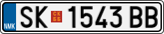 License plate of North Macedonia, Regular plates (2012)