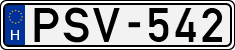 license plates of Hungary, Cars (1990)