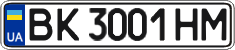License plate Ukraine, Regular plates (2004)
