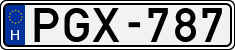 license plates of Hungary, Cars (1990)