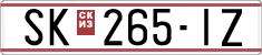 License plate of North Macedonia, Regular plates (1993)
