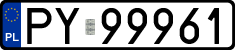 License plates of Poland, Regular car plates