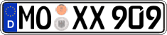 German license plate, Regular plates