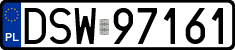 License plates of Poland, Regular car plates