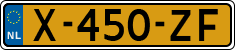 License plate of the Netherlands, Cars