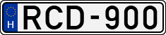 license plates of Hungary, Cars (1990)