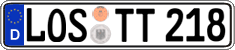 German license plate, Regular plates