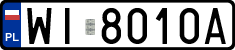 License plates of Poland, Regular car plates