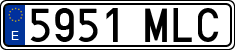 License plates of Spain, Ordinary (2000)
