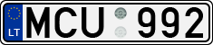 License plate of Lithuania, Cars