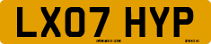 License plate of the United Kingdom, 2001 year system