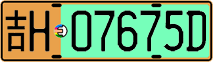 License plate of China, Electric vehicles