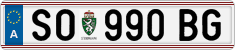 License plate of Austria, Regular plates