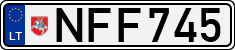 License plate of Lithuania, Cars