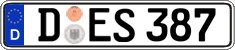 German license plate, Regular plates