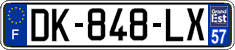 French license plate, SIV (ordinary)